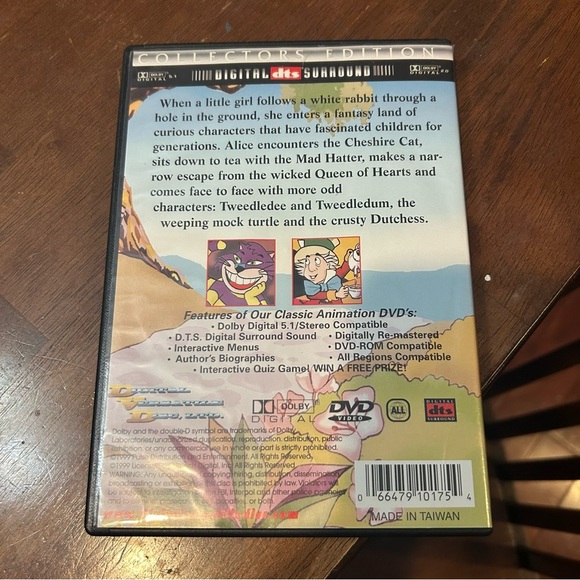 Alice in Wonderland (DVD, 2000) Collector’s Edition - Picture 2 of 2